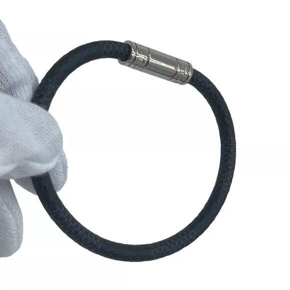 LOUIS VUITTON Bracelet-Keep It M6140D Damier Graphite Canvas - Picture 9 of 12